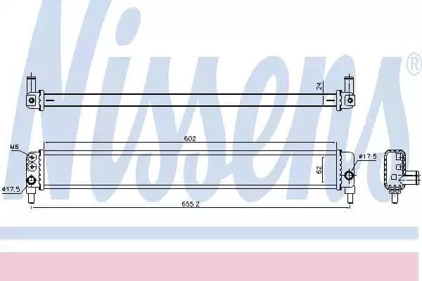 646944 Nissens Радиатор системы охлаждения для Toyota Auris