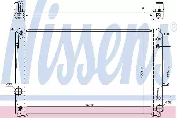 646928 Nissens Радіатор охолодження двигуна