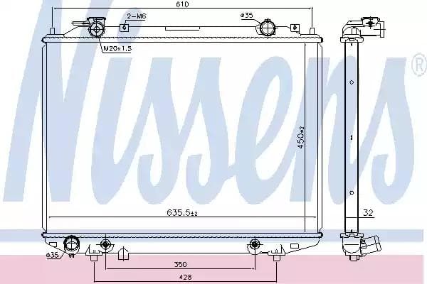 68535 Nissens Радіатор охолодження двигуна