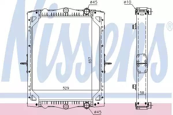 61452 Nissens Радіатор охолодження двигуна