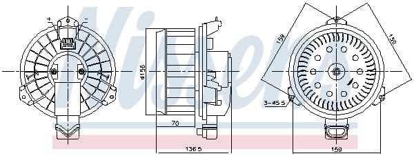 87787 Nissens Вентилятор салону