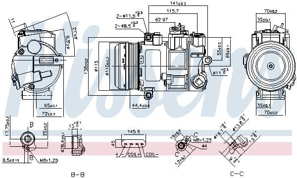 890696 Nissens Компресор кондиціонера