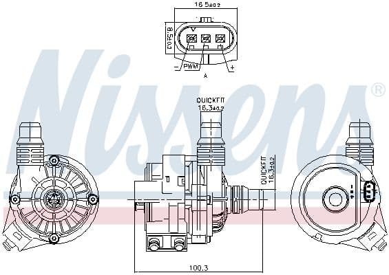 831361 Nissens Помпа