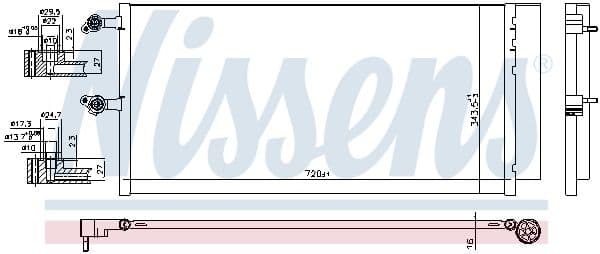 941069 Nissens Радіатор кондиціонера