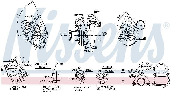93754 Nissens Турбіна для Nissan Patrol