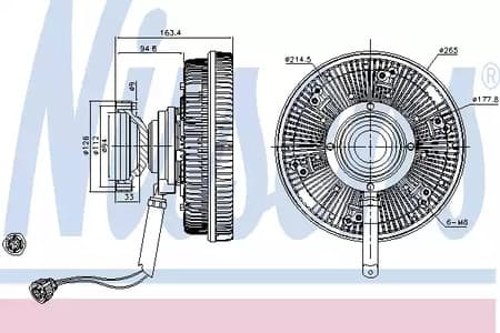 86198 Nissens Вискомуфта вентилятора