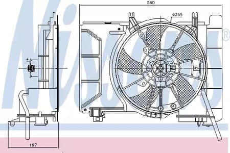 85941 Nissens Вентилятор системи охолодження двигуна для Toyota Yaris