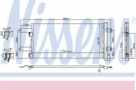 941073 Nissens Радиатор кондиционера