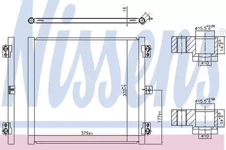 941079 Nissens Радіатор кондиціонера