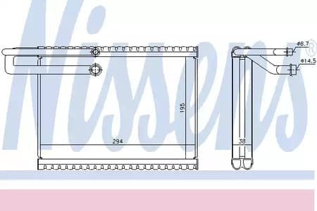 92323 Nissens Випарник кондиціонера