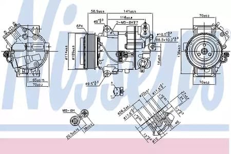 890263 Nissens Компрессор кондиционера