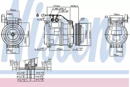 89699 Nissens Компрессор кондиционера для Iveco Daily III