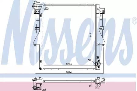 606549 Nissens Радиатор охлаждения двигателя