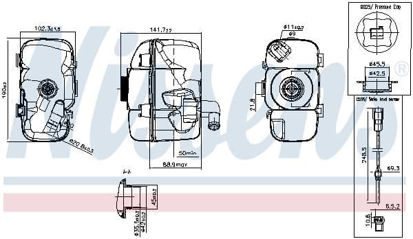 996177 Nissens Бачок охлаждающей жидкости