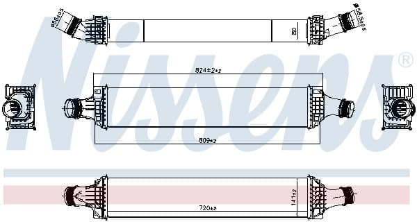 961345 Nissens Інтеркулер