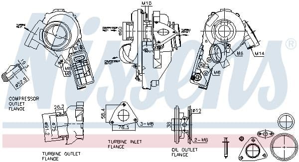 93520 Nissens Турбина