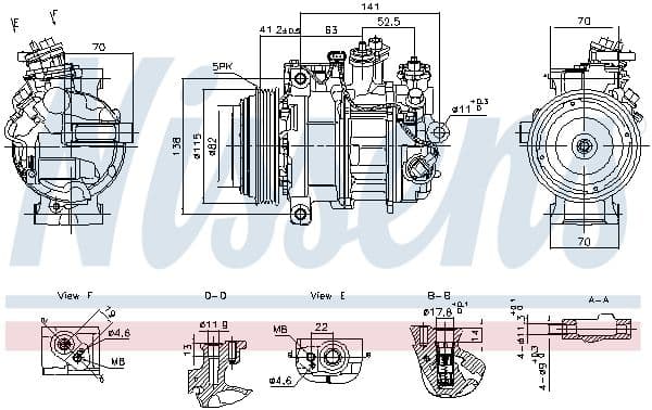 890919 Nissens Компресор кондиціонера