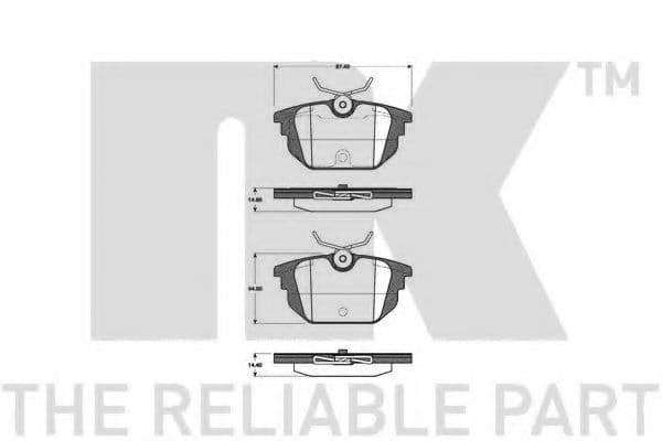 221019 NK Гальмівні колодки