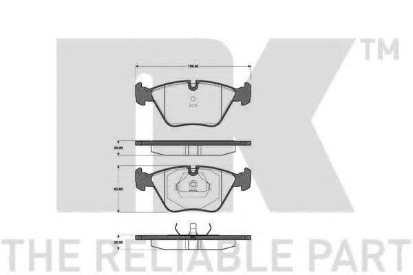 221508 NK Гальмівні колодки