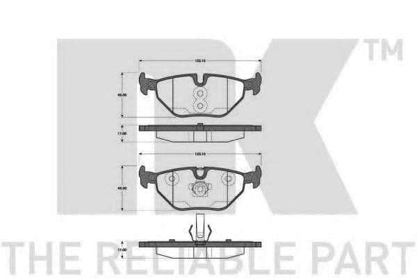 221524 NK Тормозные колодки