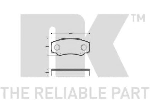 221949 NK Гальмівні колодки
