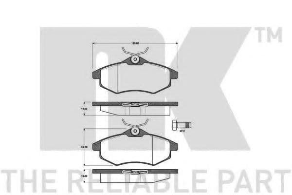 221950 NK Гальмівні колодки