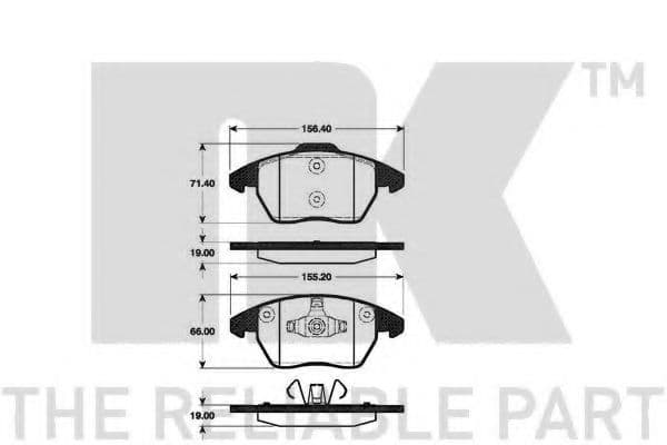 221953 NK Гальмівні колодки