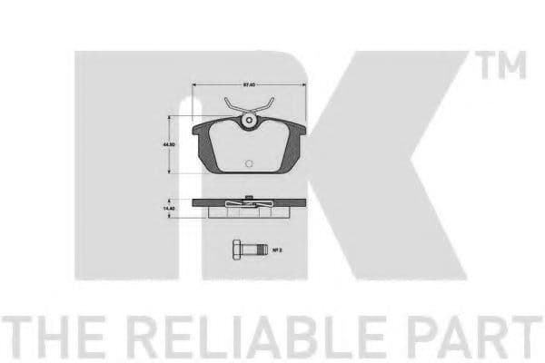 222324 NK Гальмівні колодки