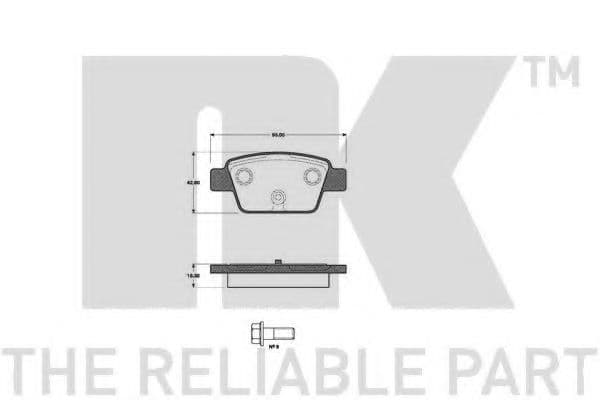 222366 NK Гальмівні колодки