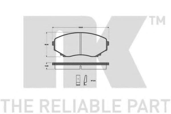 223238 NK Гальмівні колодки