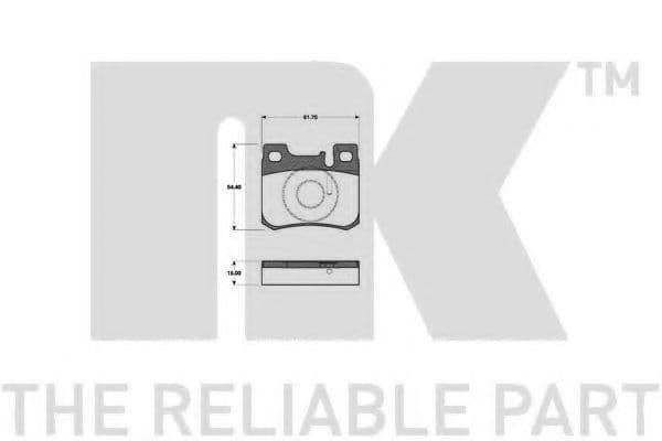 223322 NK Гальмівні колодки