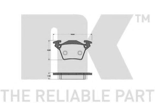 223341 NK Гальмівні колодки