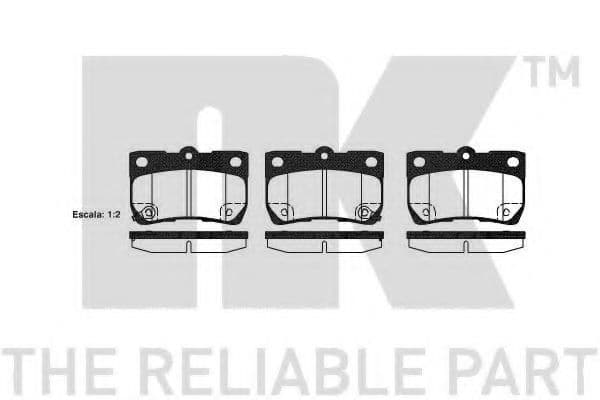 224574 NK Гальмівні колодки