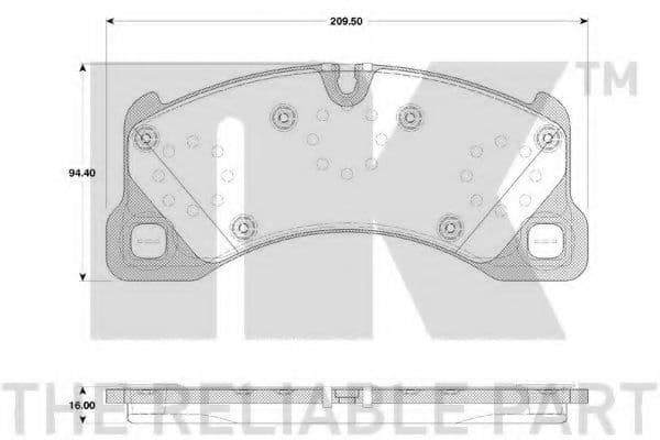 224798 NK Гальмівні колодки