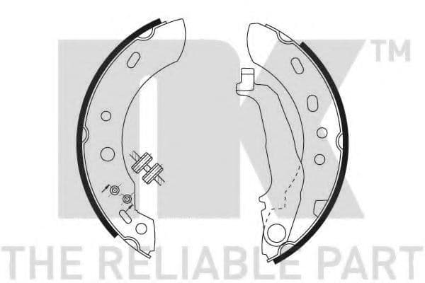 2722687 NK Гальмівні колодки для Nissan Micra