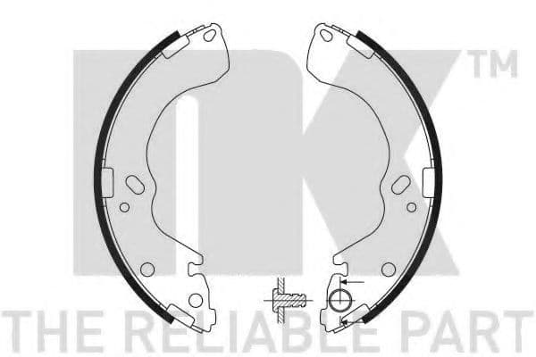 2732616 NK Тормозные колодки для Mazda 626