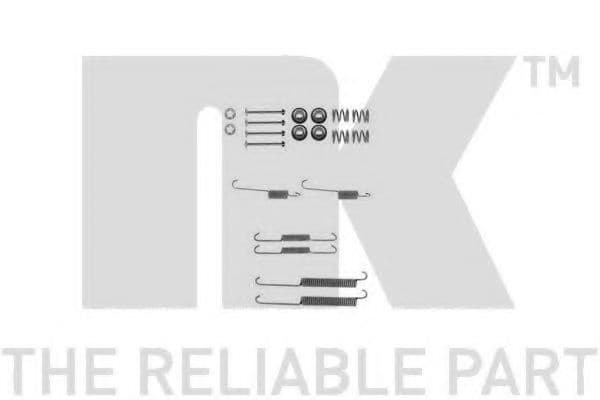 7919754 NK Монтажный комплект барабанных тормозных колодок