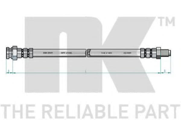 851022 NK Тормозной шланг