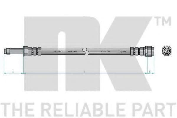 8547131 NK Тормозной шланг