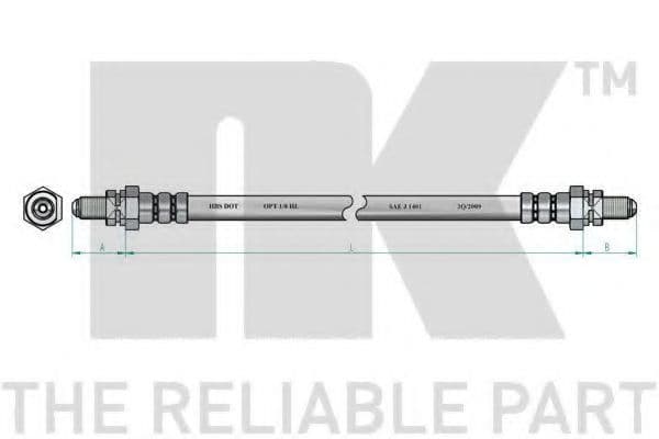 852593 NK Гальмівний шланг