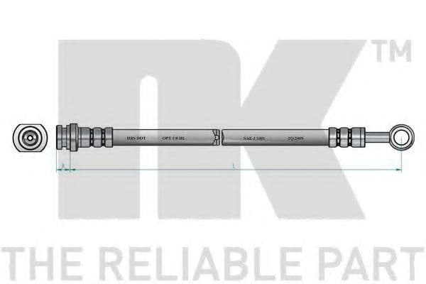 853478 NK Тормозной шланг