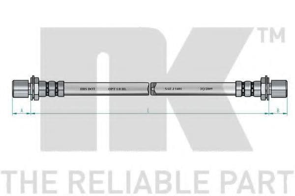 854589 NK Тормозной шланг