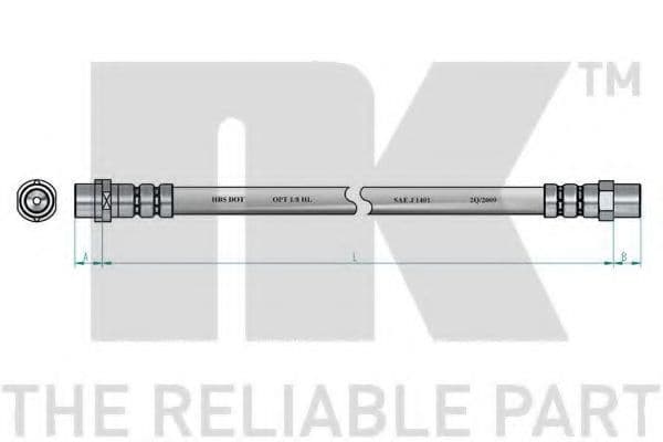851509 NK Тормозной шланг