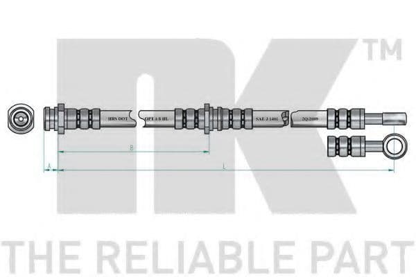 854819 NK Гальмівний шланг
