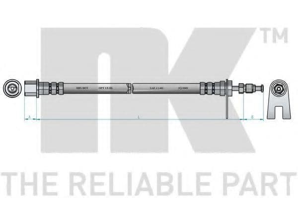 853731 NK Гальмівний шланг