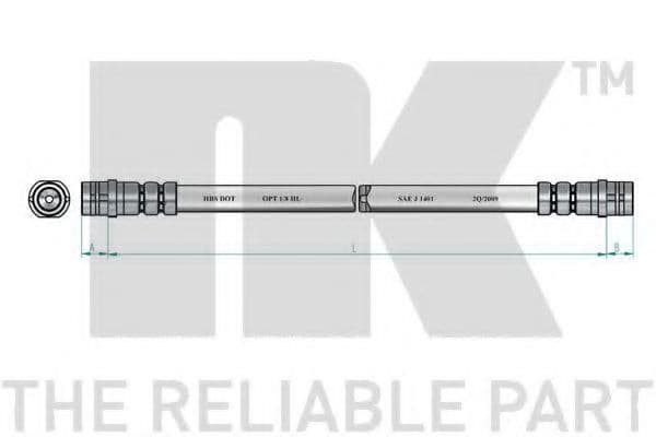 854766 NK Тормозной шланг