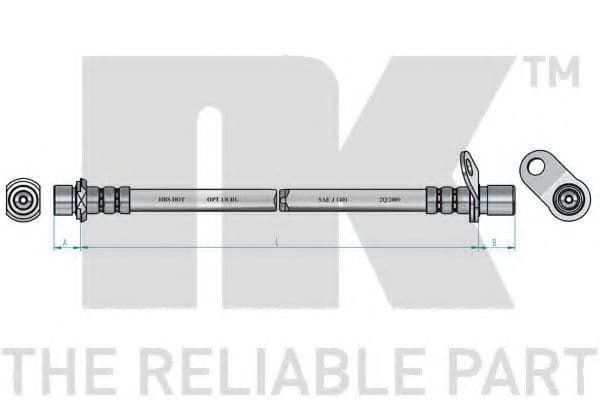 854558 NK Гальмівний шланг