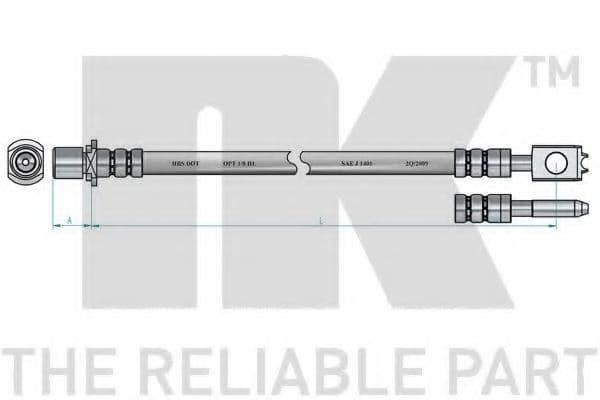 854771 NK Гальмівний шланг для Audi A4