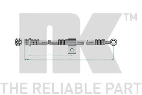 853405 NK Гальмівний шланг для Hyundai Atos