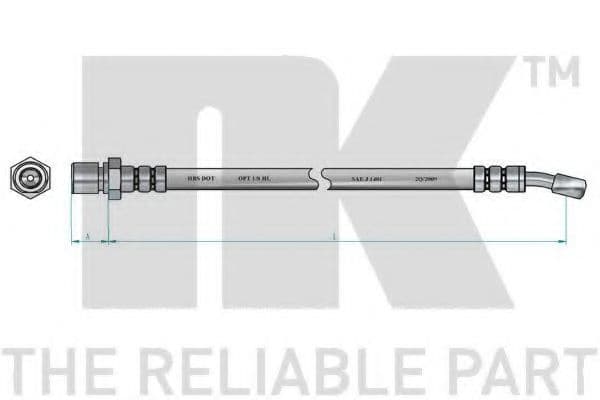 855002 NK Тормозной шланг